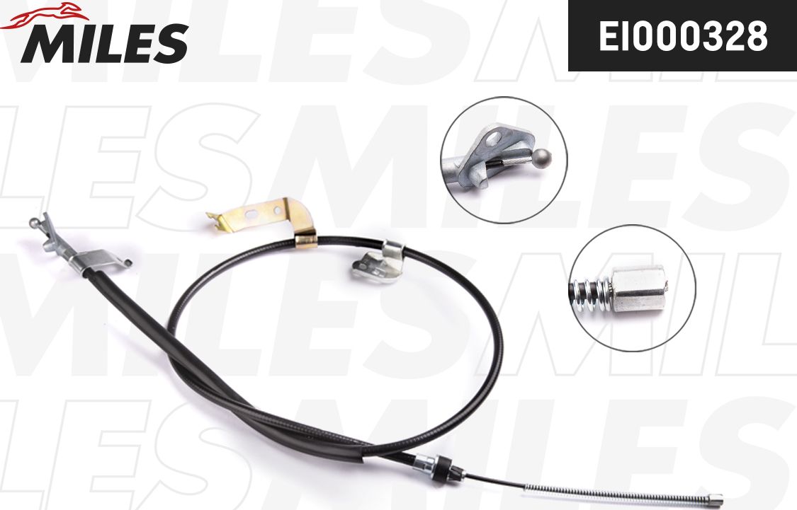 Трос ручника (тросик ручного тормоза) Miles. Артикул EI000328