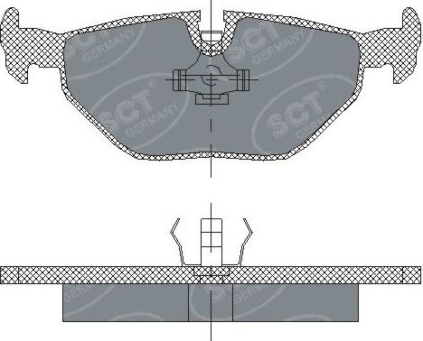 Тормозные колодки SCT-Germany. Артикул SP 184 PR