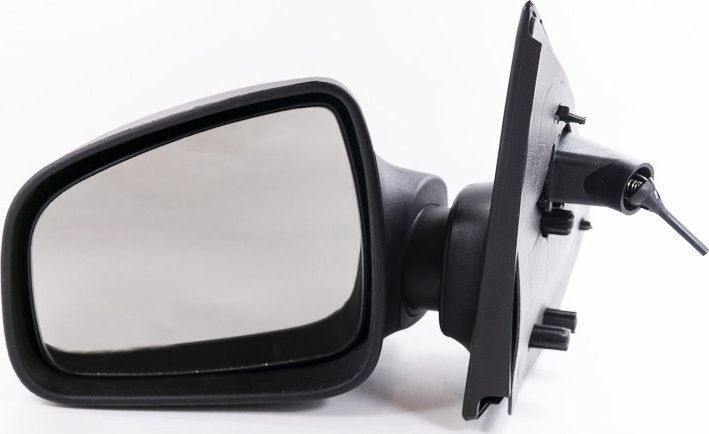 Зеркало левое Renault Logan 2 (2014-нв) без повторителя, механическое, текстурно (Грандриалавто). Артикул GR01107