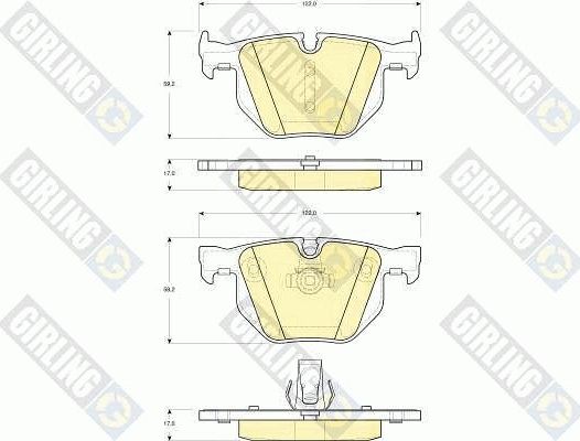 Тормозные колодки Girling. Артикул 6115602