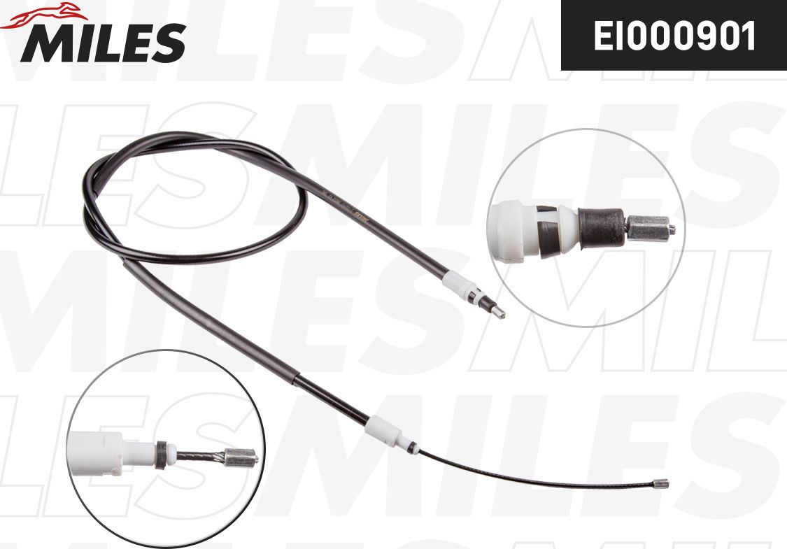 Трос ручника (тросик ручного тормоза) Miles. Артикул EI000901