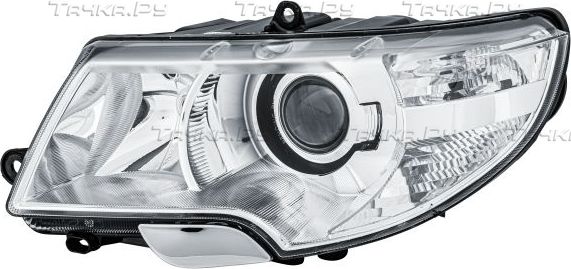 Фара передняя основная Hella левая для Skoda Superb II 2008-2013. Артикул 1ZS 247 047-331