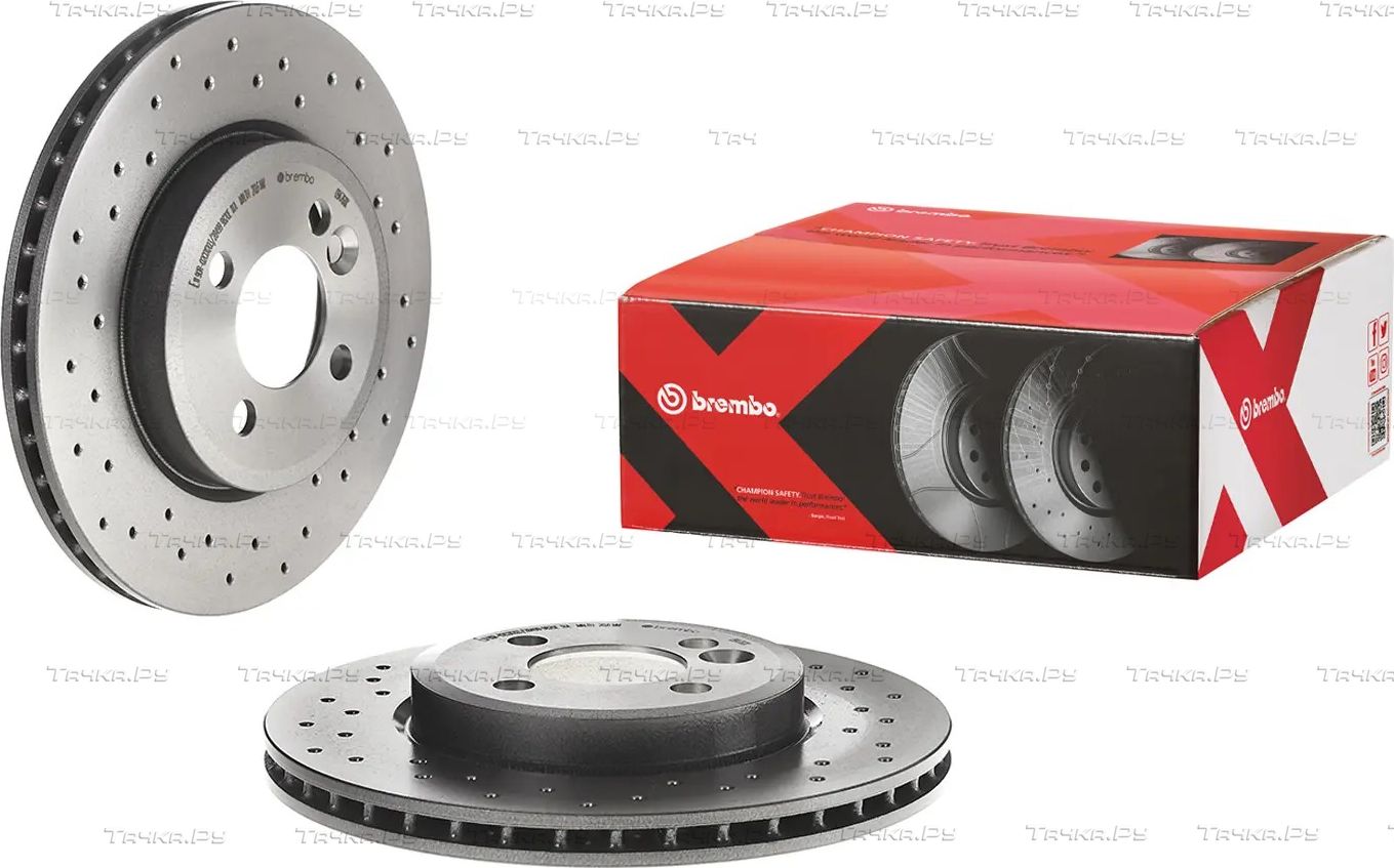 Тормозной диск Brembo XTRA LINE - Xtra передний для MINI Roadster R59 2011-2015. Артикул 09.A761.1X