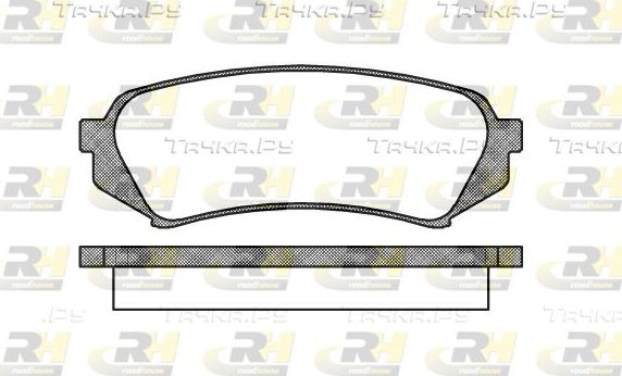 Тормозные колодки RoadHouse задние для Lexus RX II 2003-2008. Артикул 2706.00