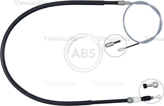 Трос ручника (тросик ручного тормоза) ABS. Артикул K15025