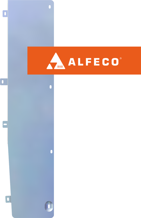 Защита алюминиевая Alfeco для топливной и тормозной магистрали Changan CS35 Plus 2018-2026. Артикул ALF.57.08al