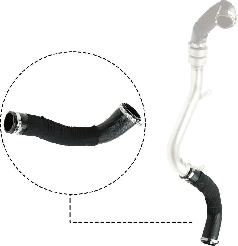 Патрубок интеркулера Gates (ПЭ (полиэтилен)). Артикул 09-0645