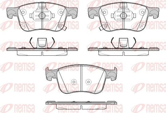 Тормозные колодки Remsa передние для Ford Focus IV 2018-2026. Артикул 1808.12