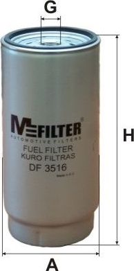 Топливный фильтр MFilter. Артикул DF 3516