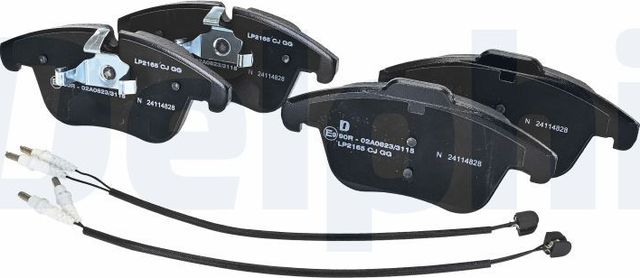 Тормозные колодки Delphi (Low-Metallic). Артикул LP2165