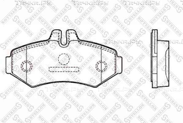 Тормозные колодки Stellox передние для Audi S2 I 1993-1994. Артикул 85-11406-SX