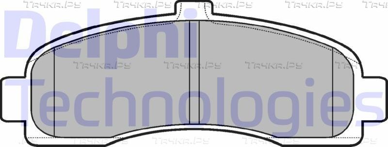 Тормозные колодки Delphi (Low-Metallic). Артикул LP779