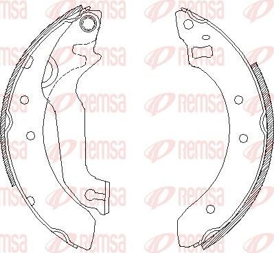 Тормозные колодки Remsa. Артикул 4057.00