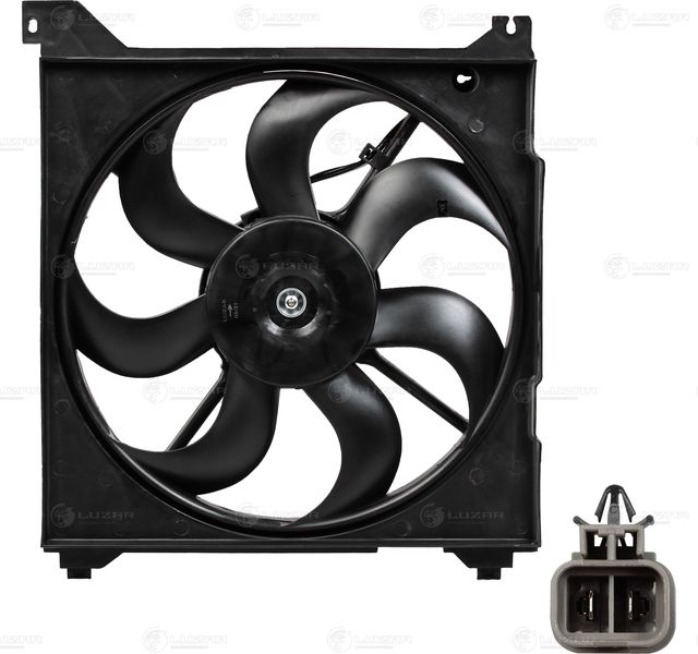Вентилятор радиатора двигателя Luzar для Hyundai Sonata IV (EF) 2001-2004. Артикул LFK 0806
