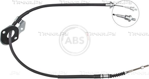Трос ручника (тросик ручного тормоза) ABS. Артикул K13846