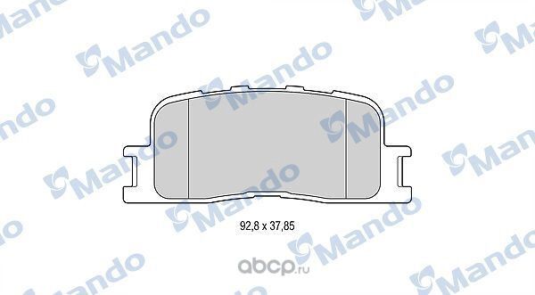 Колодки тормозные дисковые зад (Mando). Артикул MBF015873