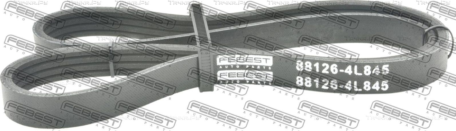 Приводной ремень поликлиновой Febest для Kia Cerato I 2004-2009. Артикул 88126-4L845