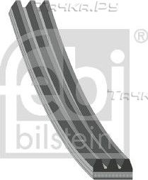 Приводной ремень поликлиновой Febi Bilstein (EPDM (Этилен-пропиленовый каучук)) для Land Rover Range Rover Velar I 2020-2026. Артикул 28754