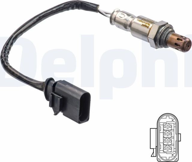 Лямбда-зонд (кислородный датчик) Delphi. Артикул ES21267-12B1