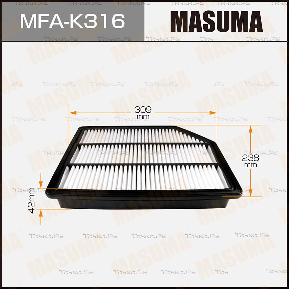 Воздушный фильтр Masuma. Артикул MFA-K316