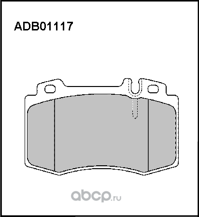Колодки тормозные дисковые | перед | (Allied Nippon). Артикул ADB01117