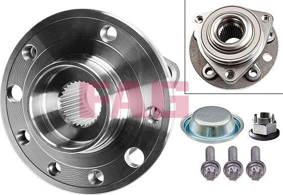 Ступичный подшипник (комплект) Fag передний для Saab 9-5 I 2002-2009. Артикул 713 6653 00