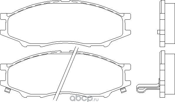 Тормозные колодки Nissan. Артикул 4106095F0B