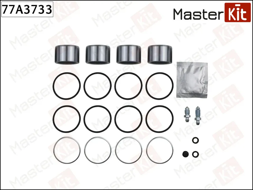 77A3733 Ремкомплект тормозного суппорта + поршень Ford TRANSIT автобус (T_ _) 1985 - 1992  Land Rove (Master KIT). Артикул 77a3733