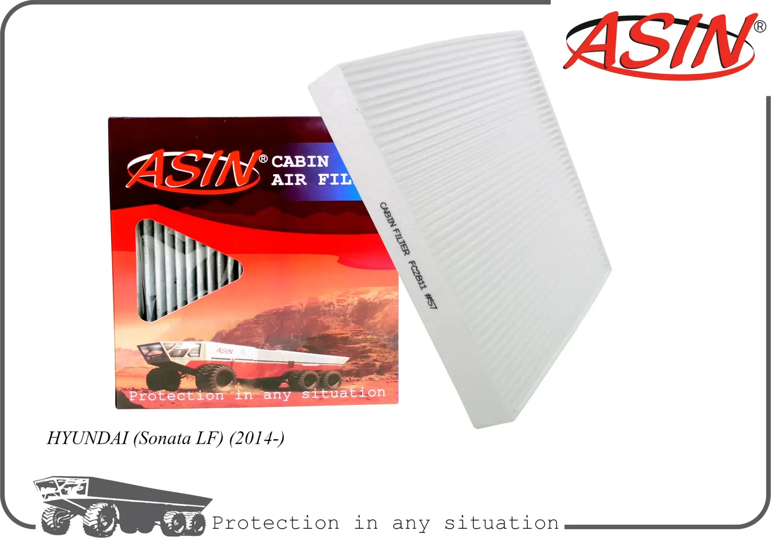 Фильтр салонный 97133-C1000/ASIN.FC2811 ASIN Asin. Артикул ASINFC2811