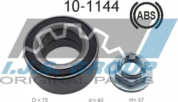Ступичный подшипник (комплект) IJS Group передний правый/левый для Ford Mondeo III 2000-2007. Артикул 10-1144