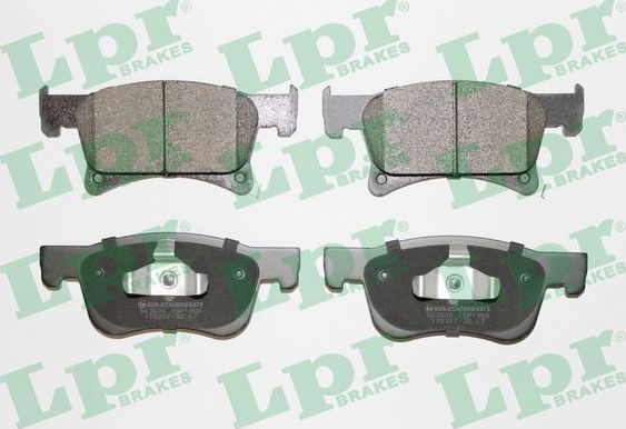 Тормозные колодки LPR передние для Opel Adam I 2014-2018. Артикул 05P1958