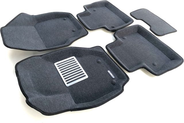 Коврики текстильные Euromat 3D Lux для салона Volvo S80 2006-2016 Темно-серые. Артикул EM3D-005507G