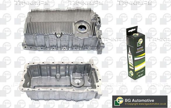 Масляный поддон картера двигателя BGA для Skoda Octavia A5 2004-2013. Артикул SP0114