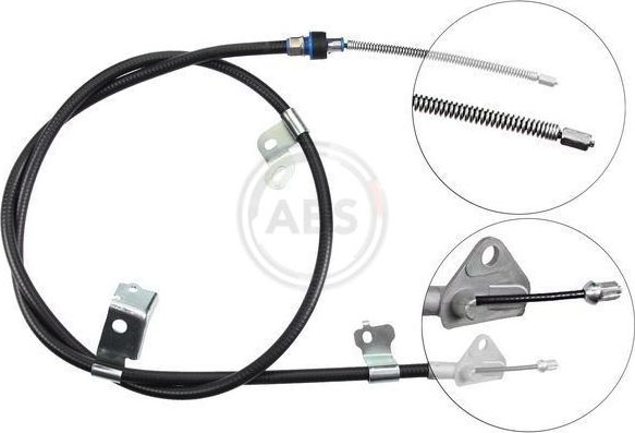 Трос ручника (тросик ручного тормоза) ABS задний правый для Toyota Echo 1999-2005. Артикул K19468