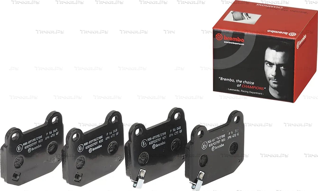 Тормозные колодки Brembo PRIME LINE задние для Subaru Impreza II 2001-2007. Артикул P 56 048