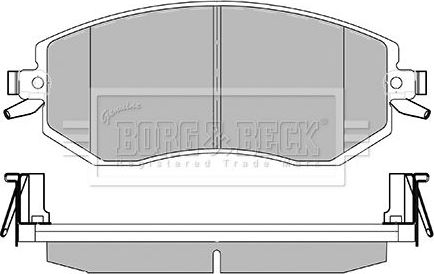 Тормозные колодки Borg & Beck. Артикул BBP2426