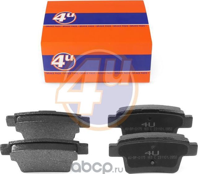 КОЛОДКИ ЗАД FORD MONDEO III SALOON (B4Y) MONDEO III (B5Y) MONDEO III TURNIER (BW (4U). Артикул 4UBP0175