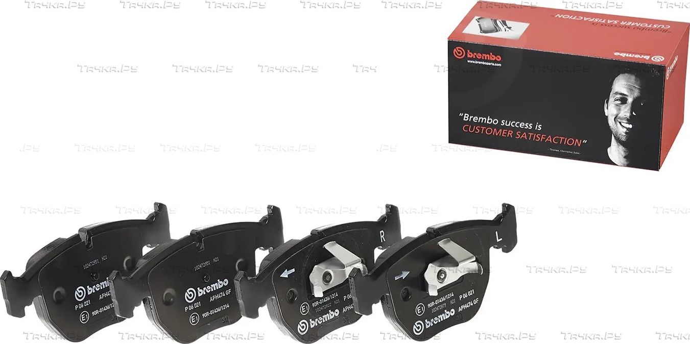 Тормозные колодки Brembo передние для Alpina B10 E39 1996-2002. Артикул P 06 021