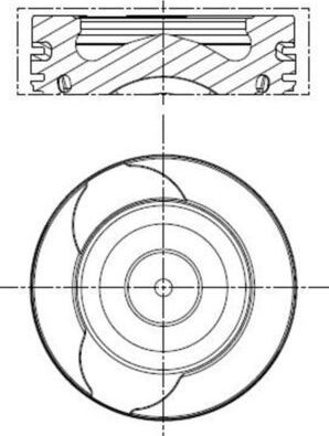 Поршень Mahle. Артикул 021 PI 00128 002