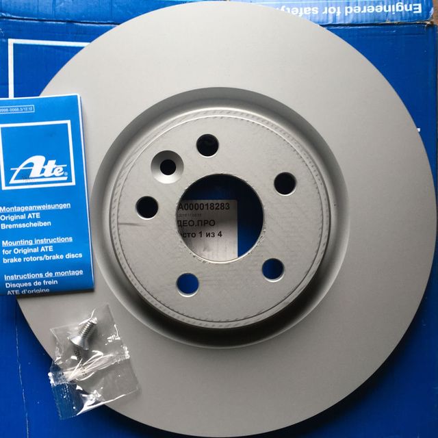 Тормозной диск ATE передний для Volvo XC70 II 2007-2016. Артикул 24.0128-0210.1