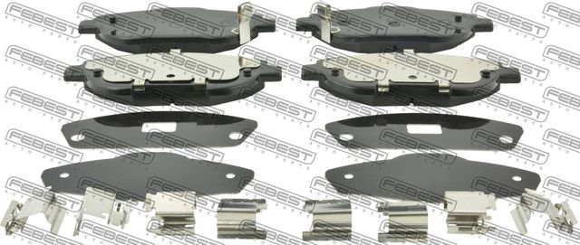 Тормозные колодки Febest. Артикул 0101-ADT271F