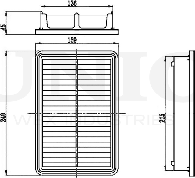 Фильтр воздушный (Unio). Артикул FLT-10220