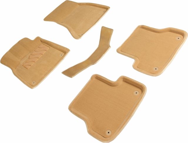 Коврики Seintex 3D ворсовые для салона Audi A6 C7 2011-2015 Бежевый. Артикул 88507