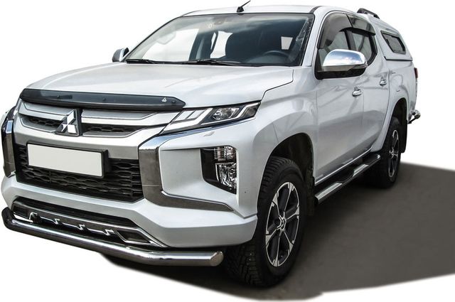Защита Slitkoff переднего бампера d76 для Mitsubishi L200 V рестайлинг 2018-2026. Артикул ML18-002