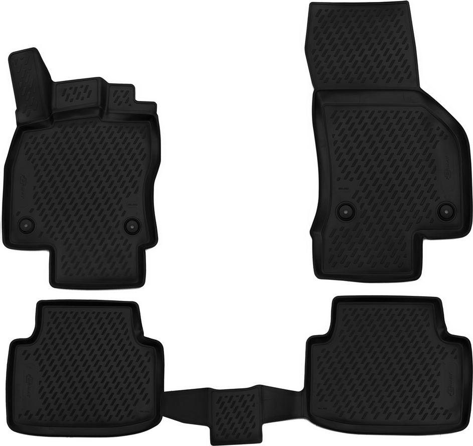 Коврики 3D Format c повышенной износостойкостью для салона Volkswagen Passat B8 седан, универсал 2015-2026. Артикул FORMAT.CARVLK00001