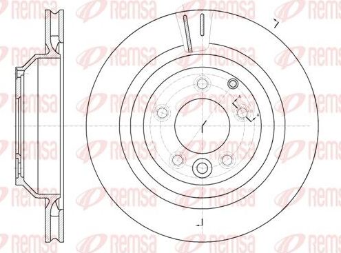 Тормозной диск Remsa. Артикул 61302.10