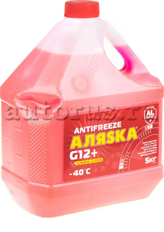 Антифриз Аляска Long Life готовый -40C красный 5 кг 5083 (Alaska). Артикул 5083