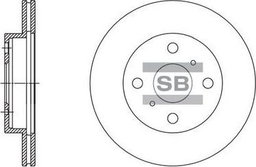 Тормозной диск Sangsin Hi-Q. Артикул SD4091