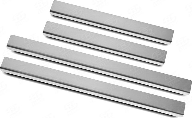 Накладки RusStal на пороги (лист нерж. шлифованный) для Lexus LX 570 рестайлинг 2 2015-2026. Артикул LEXLX15-02