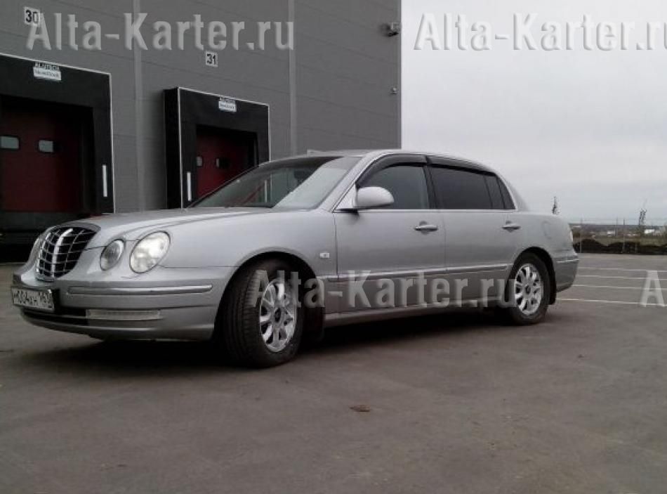 Дефлекторы Cobra Tuning Eurostandart для окон Kia Opirus 2003-2010. Артикул KE13303